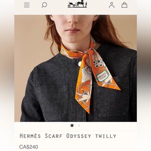 Hermès scarf Odyssey Twilly